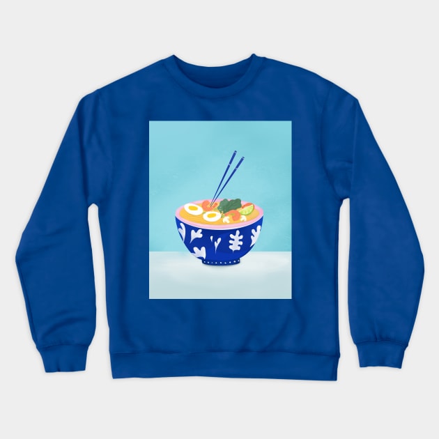 Ramen Bowl Crewneck Sweatshirt by Petras